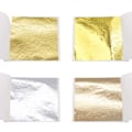 Miniatyrbild 8 av 11: 100 ark Dubbel Guld DIY Folieblad Papper Mat Tårta Förgyllning Ätbar TOP✨ B gold 100pcs