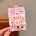Miniatyrbild 11 av 11: Söta Tecknade Nagelstickers Kuromi Melody Kitty Falska Naglar Stickers 2# 12pcs