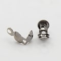 Miniatyrbillede 3 af 3: 200 st  Knutgömmor 8x4 mm. (3 färg val) 1 silverpläterade
