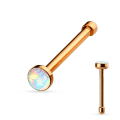 Miniatyrbilde 4 av 5: 1 Näspiercing i 316L-stål med opalite ( 4 val) 2 Svart