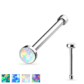 Miniatyrbild 2 av 6: 1 Näspiercing i 316L-stål med opalite (4 färgval) 2 blå
