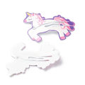 Miniatyrbillede 2 af 2: 1 Par Unicorn förmade click clack 36.5x50x3mm