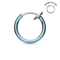 Miniatyrbilde 7 av 9: Clip On Titanium pläterad ring för näsa clip on ring guld