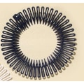 Miniatyrbilde 5 av 9: Zic zac diadem i plast (8 färg val) Black