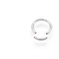Miniatyrbillede 1 af 3: 1 Segment Piercingring i Härdad 316L kirurgiskt stål 1,4X8mm.Ø