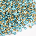 Pikkukuva 1 / 2: 25 Aquamarin koniska Swarovski kristaller för inlägg Ø 6