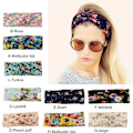 Miniatyrbillede 3 af 9: Handsydd Blommig  Stretch Hårband (9 färgval) M-Multicolor