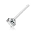 Miniatyrbillede 4 af 9: 1 st. Näspiercing i 316L Kirurgiskt stål med 3 mm rund CZ 5 Svart