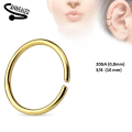 Miniatyrbillede 3 af 5: 1 Par Piercing ringar i IP  316L Stål 0,8 mm tjock 10 mm Ø 4 Rainbow