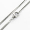 Miniatyrbilde 4 av 6: Unisex kedja i  AISI 304 stål 50 cm. lång , 2mm bred-1mm tjock. 2 guld