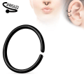Miniatyrbilde 6 av 9: 2 stk. 10 mm Piercing ring i glødet 316L kirurgisk stål (8 valg) 8 Stål