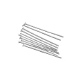 Miniatyrbilde 1 av 2: *200 st Silverpläterade hattpinnar med platt hatt  50 mm. långa