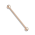 Pikkukuva 1 / 3: 1 Industrial Barbell IP Red God -pinnoitettua 316L kirurgista terästä