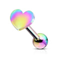 Pikkukuva 8 / 9: Hjärtformad Tragus/Cartilage Piercing/Studa IP-316L stål (5 val) 2 Guld