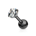 Miniatyrbilde 6 av 8: Tragus/Cartilage Piercing med 4 mm.CZ IP-316L stål (5 val) 5 Rainbow