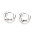 Pikkukuva 1 / 3: 1Par 12-13 mm Hoops örhängen i 316L kirurgiskt stål