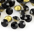 Pikkukuva 1 / 2: 200 Jet (svarta) koniska Swarovski  för inlägg Ø 3,4 mm(PP27)