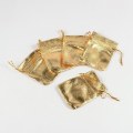 Miniatyrbillede 2 af 2: 50 st. Guld organza påsar c.a 7x 9 cm.