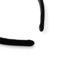 Miniatyrbilde 2 av 2: Svart  Sammetsklädd diadem 20 mm. bred