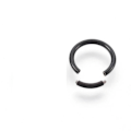 Miniatyrbillede 1 af 2: REA___1Segment Piercingring i Härdad svart 316L kirurgiskt stål 8mm