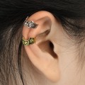 Miniatyrbilde 3 av 3: 1 Filigran öron cuff i IP-Silverpläterad mässing med blommor