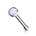 Miniatyrbilde 5 av 11: 1 Näspiercing i 316 Kirurgiskt stål med "Glow in the dark" sten 6 Stål/Rosa
