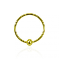 Miniatyrbilde 1 av 2: 1st 925 Sterling Silver , guld näspiercing m.m. 22G=0.6mm/8mm.Ø