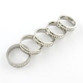 Pikkukuva 2 / 2: 6 mm ring i Rodiumpläterad AISI 304 stål / strass stenar stl 17 17 mm