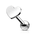 Pikkukuva 5 / 9: Hjärtformad Tragus/Cartilage Piercing/Studa IP-316L stål (5 val) 3 Svart