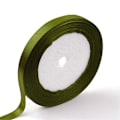 Pikkukuva 1 / 2: 1 Rulle (25yard=22,89 mt.) Olive grön satinband 12 mm. bred