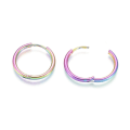 Miniatyrbillede 4 af 6: 1Par 20 mm Hoops örhängen i 316L kirurgiskt stål Titanium grey