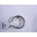 Miniatyrbillede 3 af 3: 6 mm. bred slät convex ring i  316L stål  stl.12 =21.39