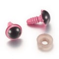 Miniatyrbillede 1 af 3: SALE__SALE__10 Pink øjne til "Amigurumi" 10 mm Ø Pink