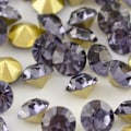 Pikkukuva 1 / 2: 100 Tanzanite koniska Swarovski  för inlägg Ø 3,4 mm(PP27)