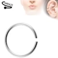 Miniatyrbillede 9 af 9: 2 stk. 10 mm Piercing ring i udglødet 316L kirurgisk stål (8 valg) 8 Stål
