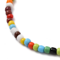 Pikkukuva 4 / 4: Handtgjord Vristlänk men Multicolor glaspärlor