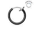 Pikkukuva 1 / 9: Clip On Titanium pläterad ring för näsa clip on ring svart