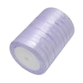 Miniatyrbild 3 av 11: 1 Rulle (25yard=22,89 mt.) Satinband 10 mm. bred vi Vit satinbamd 10 mm