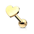 Miniatyrbillede 5 af 9: Hjerteformet Tragus/bruskpiercing/studs IP-316L stål (5 valg) 1 Stål