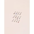 Miniatyrbilde 2 av 2: Pakke med 12 stk. Nesepiercing i 316L stål med 2 mm cubic zirconia