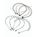 Miniatyrbillede 2 af 6: Pakke 6 sorte diadem i metal