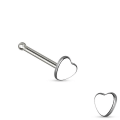 Miniatyrbilde 2 av 4: 1 st. Hjärtformad näspiercing i 316L Kirurgiskt stål (3 val) 3 Rödguld
