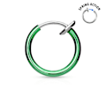 Pikkukuva 8 / 9: Clip On Titanium pläterad ring för näsa clip on ring svart