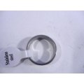 Miniatyrbild 3 av 3: 6 mm. bred slät ring i 316L stål 19 mm. i innerdiameter