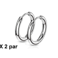 Miniatyrbild 1 av 2: Obs 2 Par19 mm Hoops örhängen i  316L kirurgiskt stål