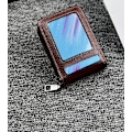 Miniatyrbild 2 av 3: REA___Brun  Korthållare i PU-läder 11,5x7,2 cm