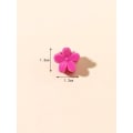 Miniatyrbillede 2 af 2: 50 stk Sort og hvid Blomstformede Hårspænder 13x13 mm