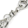 Miniatyrbillede 2 af 2: Ca 21 cm. Armor link armbånd i AISI 304 kirurgisk stål 13x3mm
