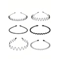 Miniatyrbilde 2 av 3: Pack 6 Svarta diadem i metall