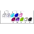 Miniatyrbillede 3 af 3: 1 st. Rund näspiercing i 925 sterling silver med 2 mm. strass(k) 6 kristall vit